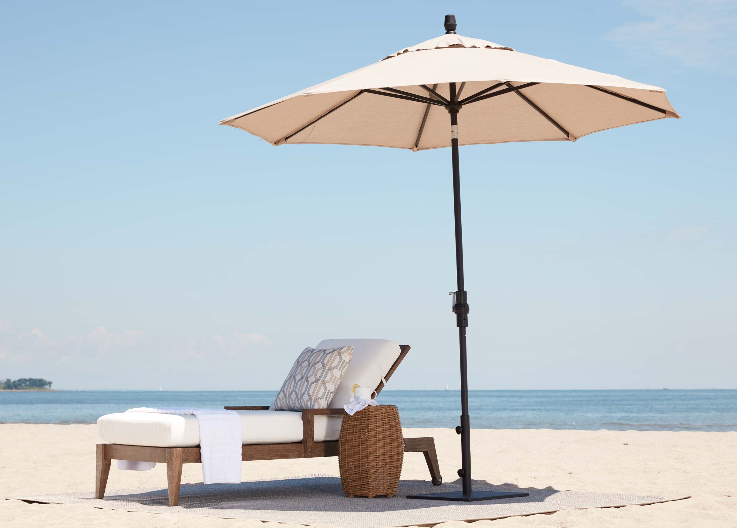 Bridgewater Cove Teak Outdoor Chaise Lounge Ethan Allen Outdoor Ethan Allen