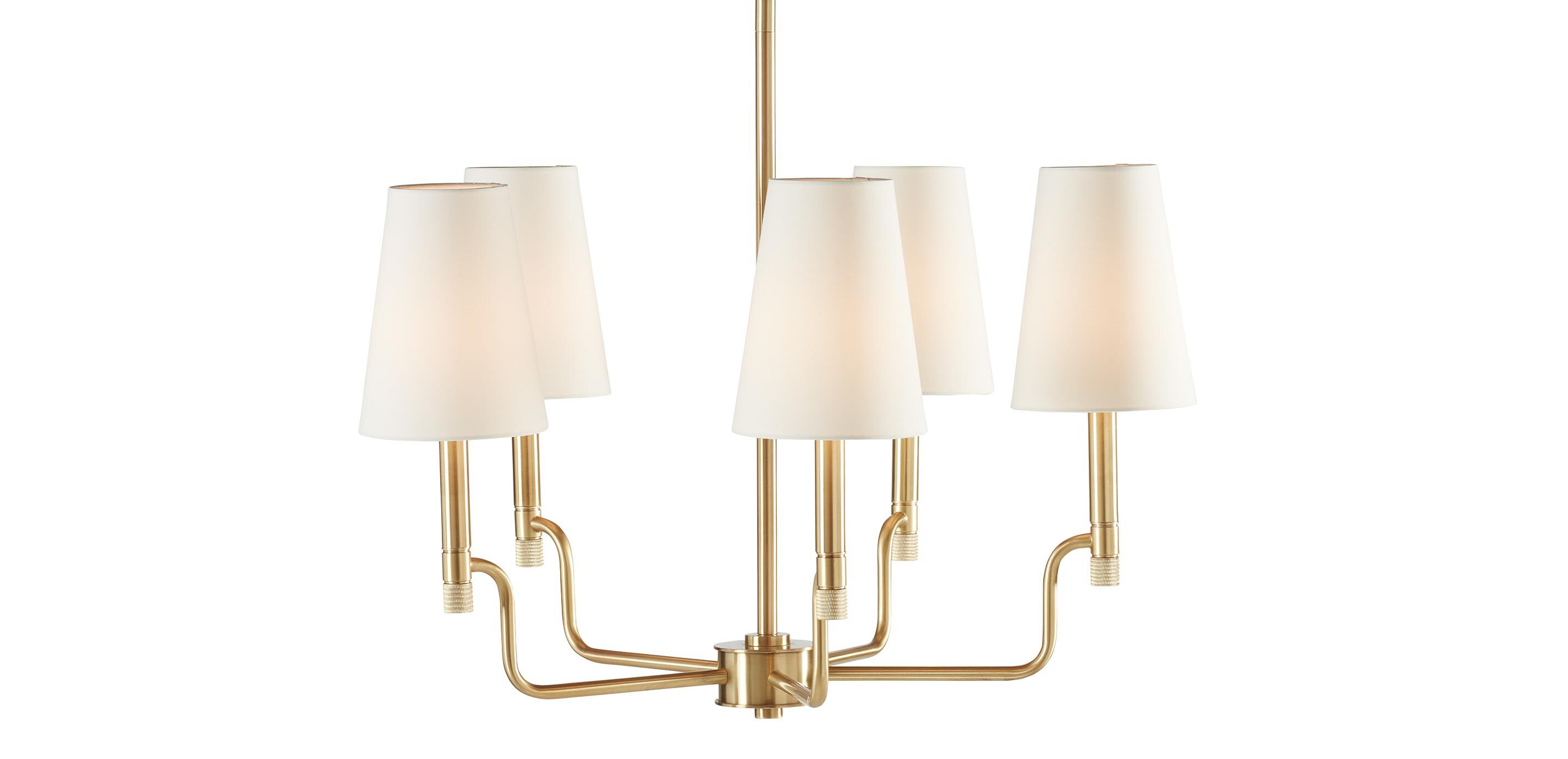Turnbull Small Chandelier, Polished Brass_2
