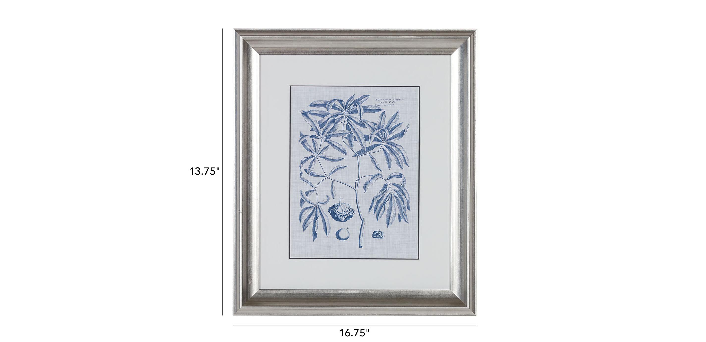 Navy and Linen Botanical V_2