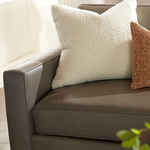 Marcus Leather Track-Arm Sofa 