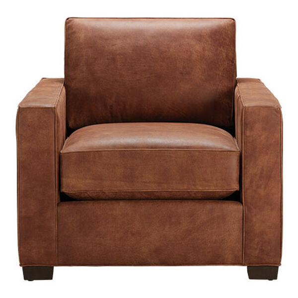 Spencer Track-Arm Leather Chair