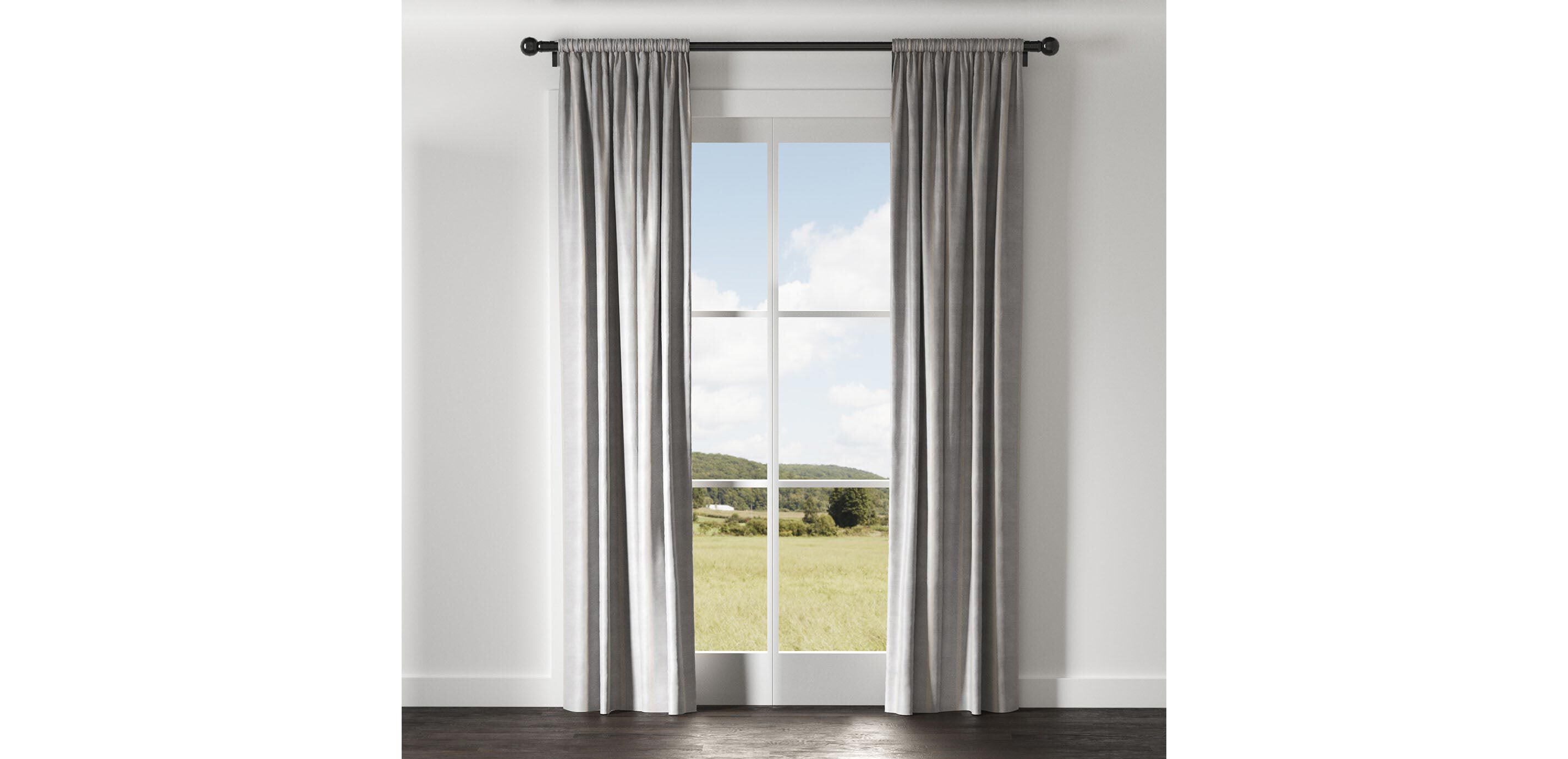 Taffeta Stripe Drapery Panel