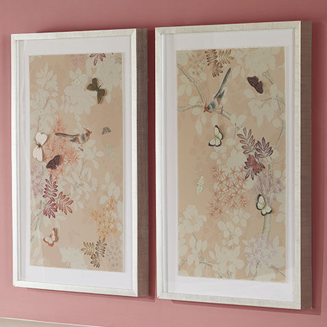 Triptych Pale Pink Chinoiserie Product Tile Hover Image 073252C