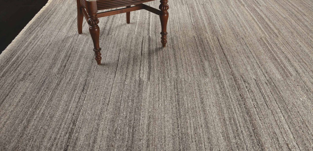 Wool Soumak Rug, Light Gray Geometric & Striped Rugs Ethan Allen