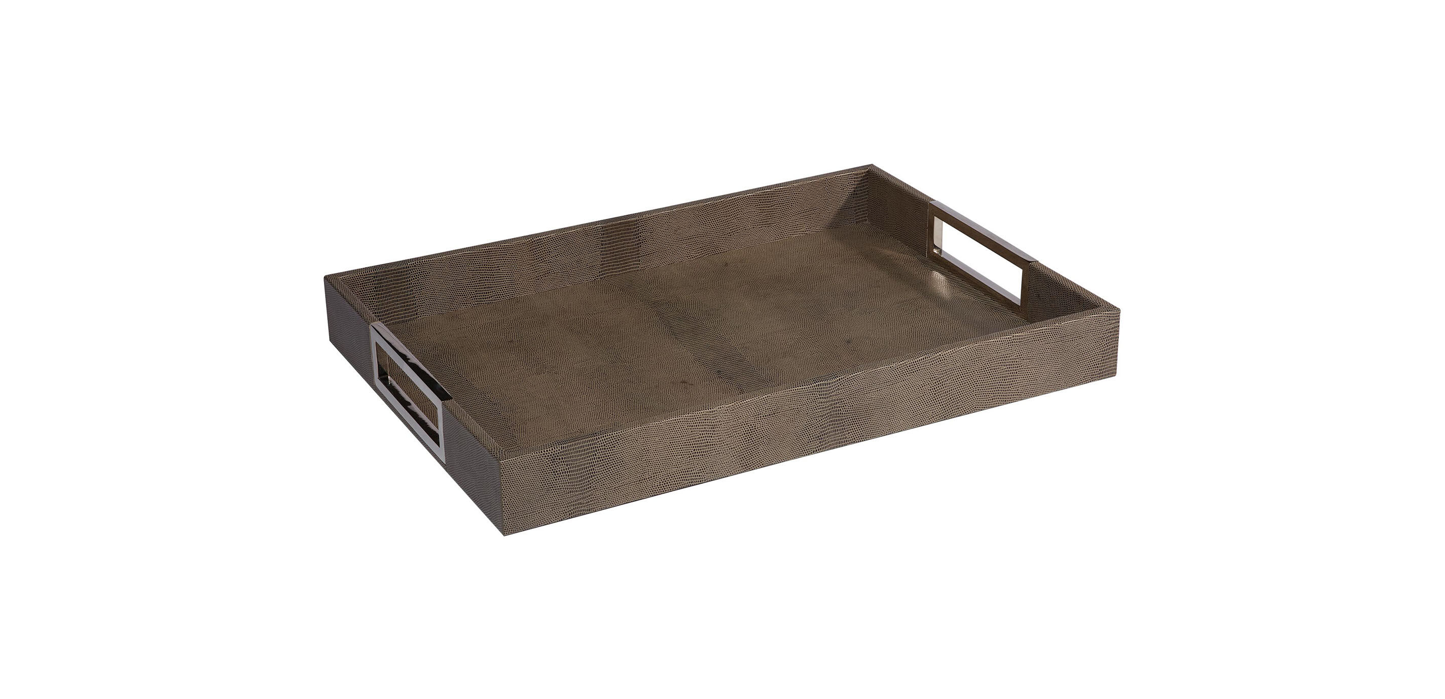 Embossed Rectangular Leather Tray_4