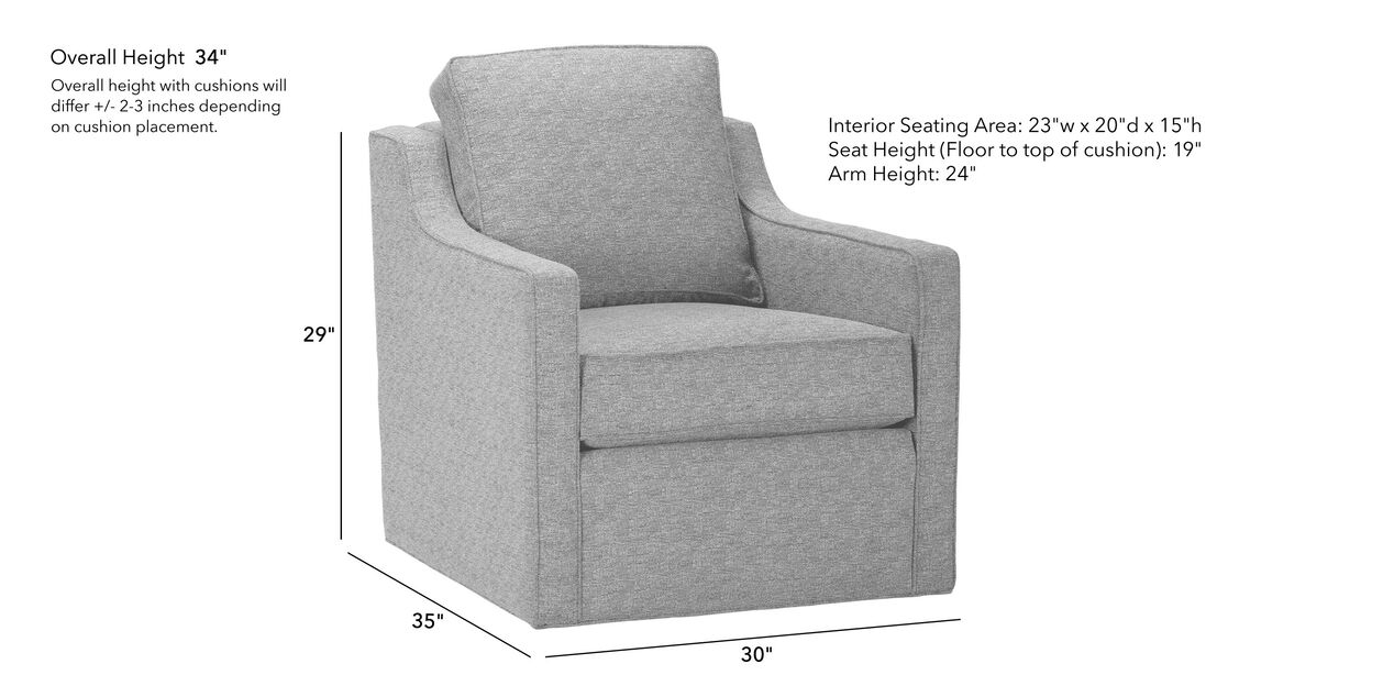Wes Modern Swivel Armchair Ethan Allen Living Room Ethan Allen