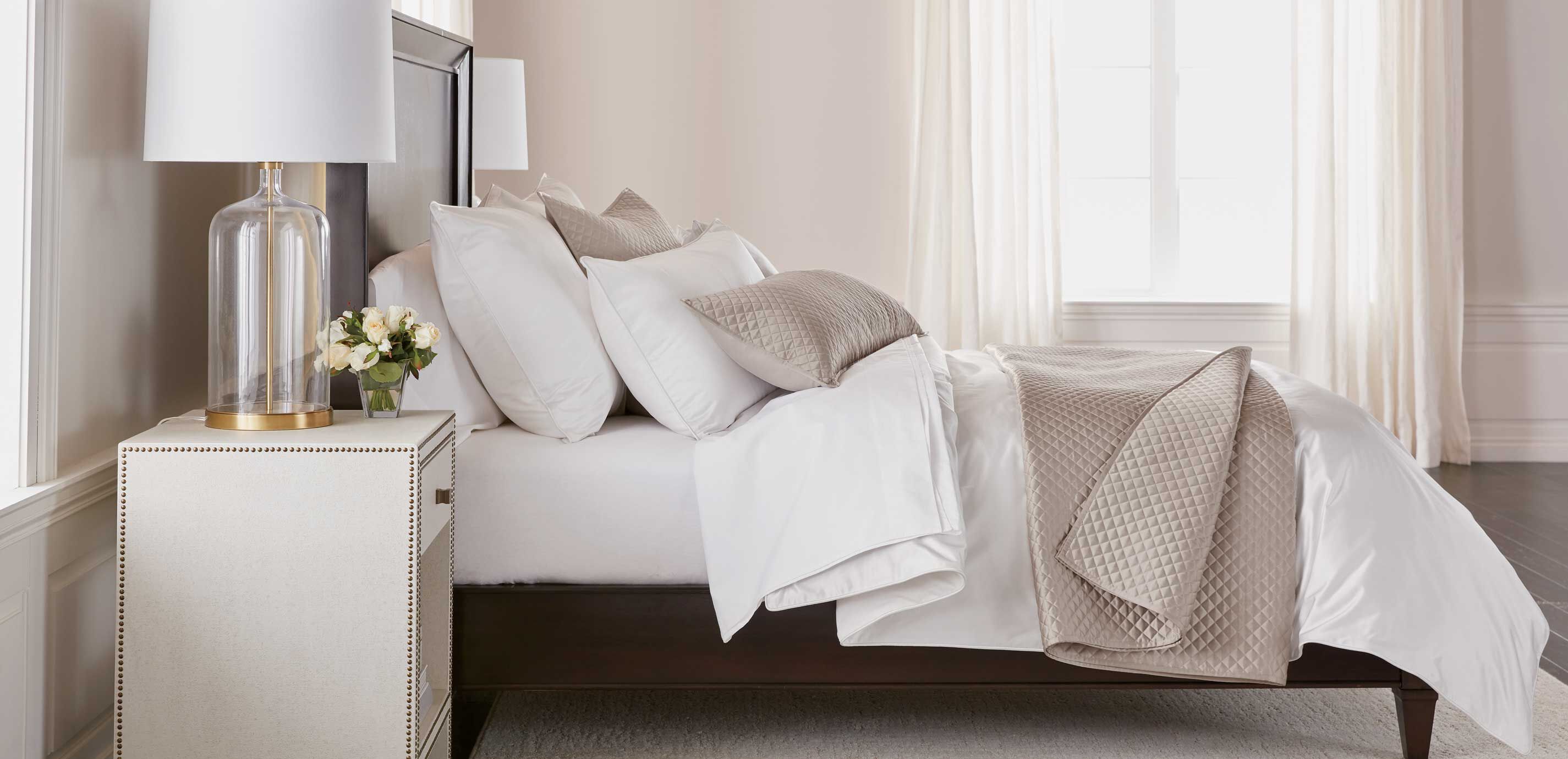 Salena Quilted Coverlet and Shams, Taupe_5