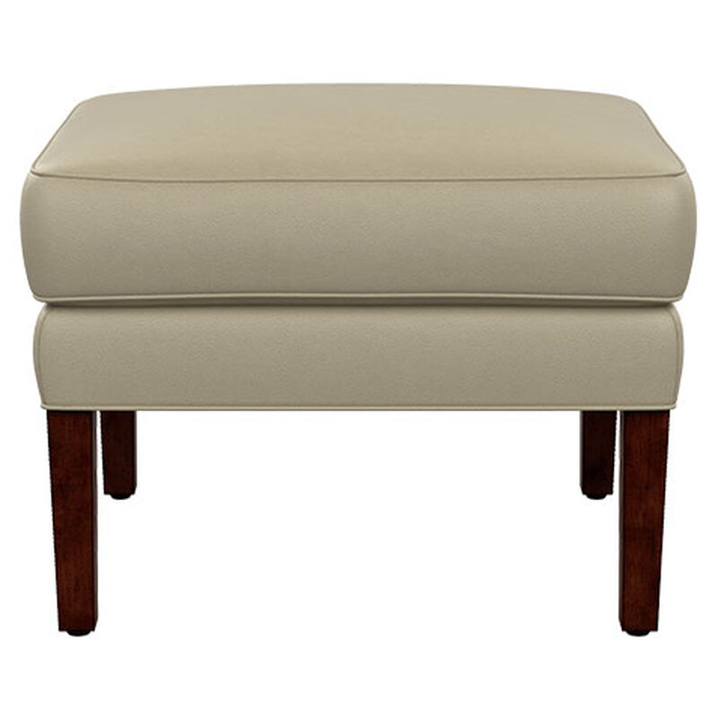 Clara Leather Ottoman Ottomans & Benches Ethan Allen