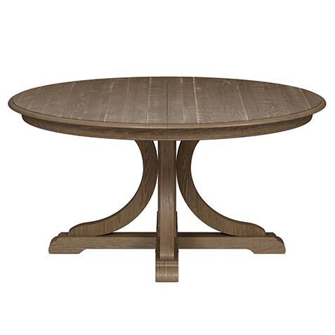 Corin Rough-Sawn Round Extension Dining Table