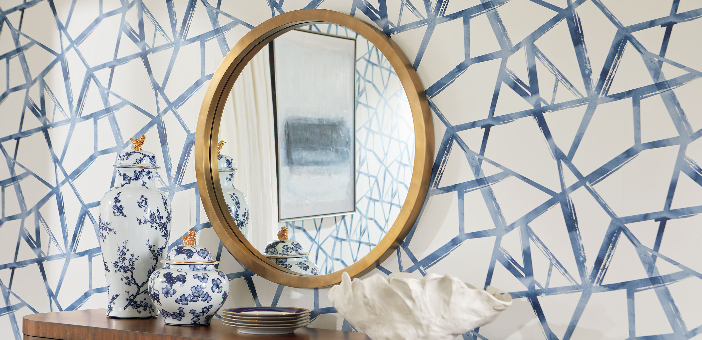 Bellaire Stainless Steel Framed Mirror | Ethan Allen Wall