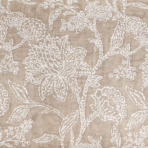 Floral Jacquard Duvet Cover and Shams Set, Tan Product Tile Hover Image floraljacquardtan