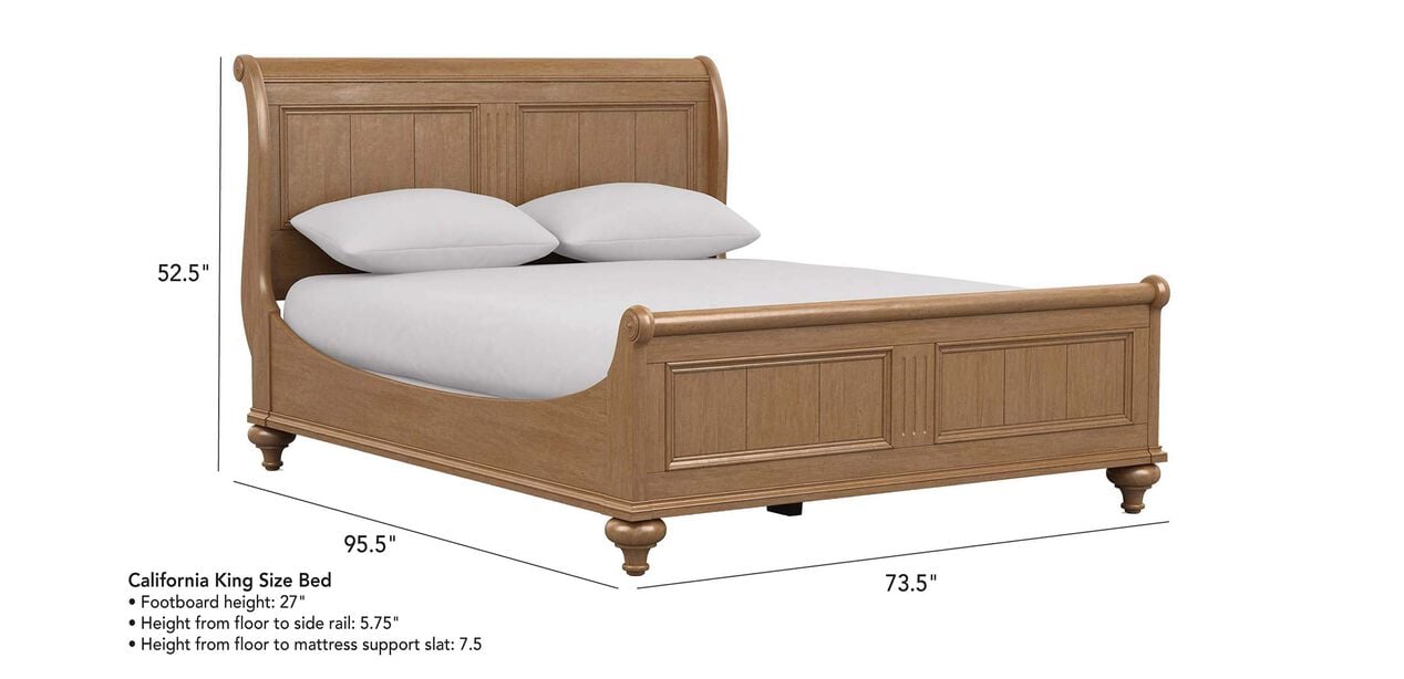 Robyn Bed Beds Ethan Allen, King Bed Height From Floor