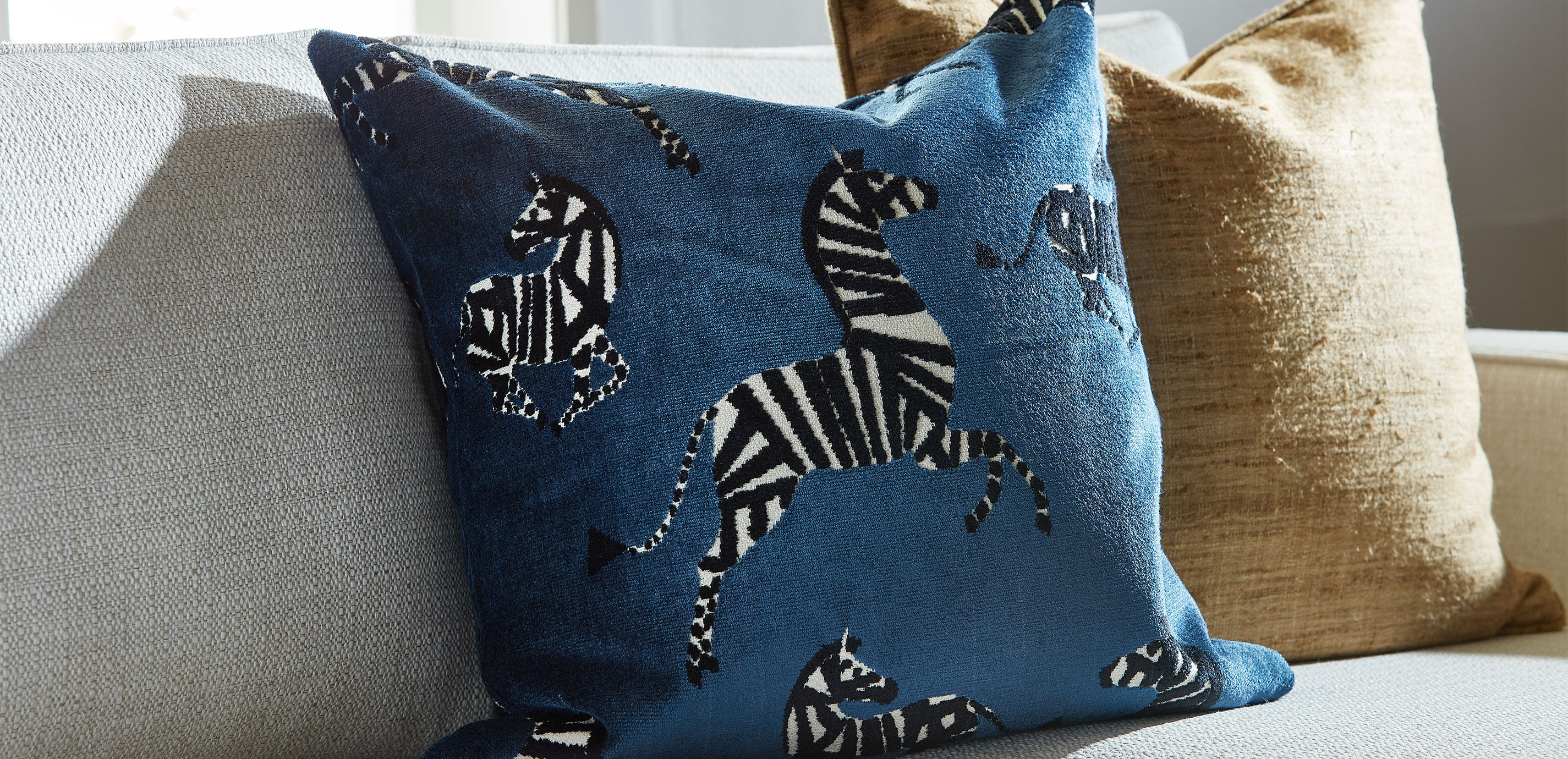 Velvet Zebra Pillow_3