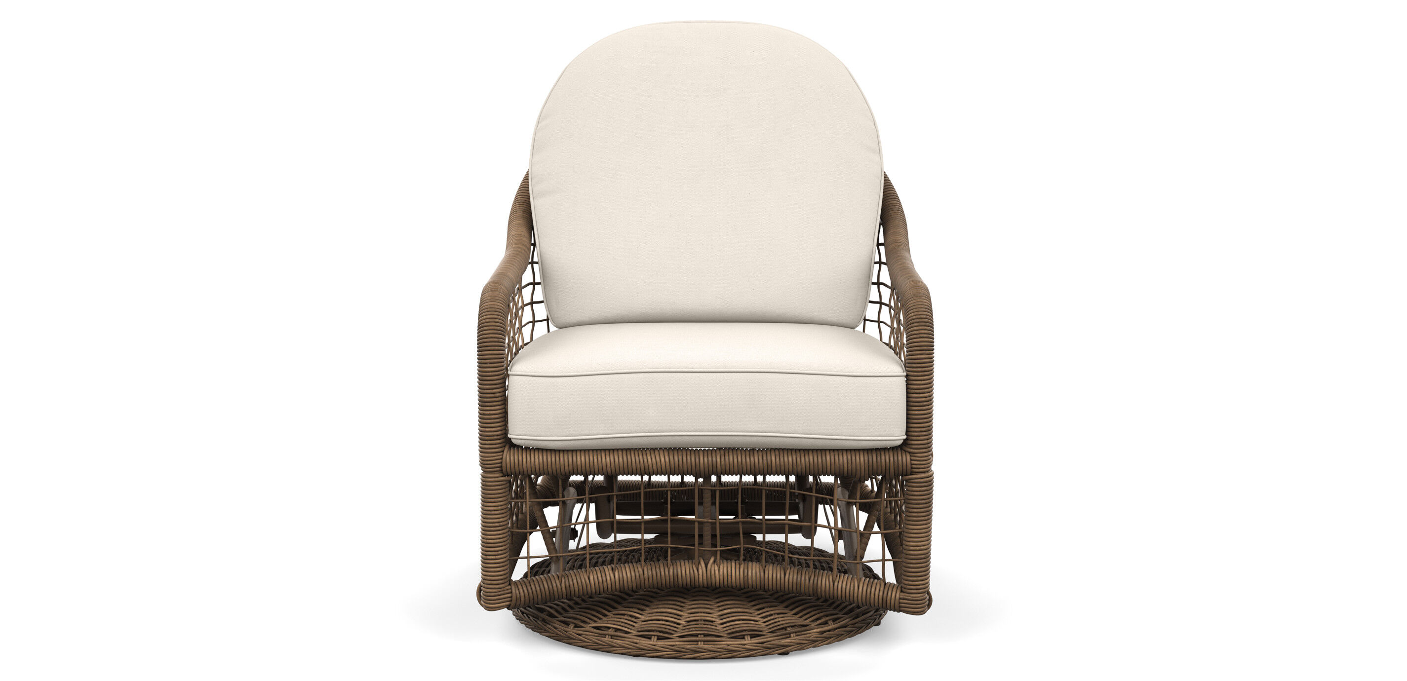 Taunton Hill Wicker Swivel Glider Chair Ethan Allen