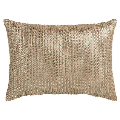 Sequined Pillow, Taupe image