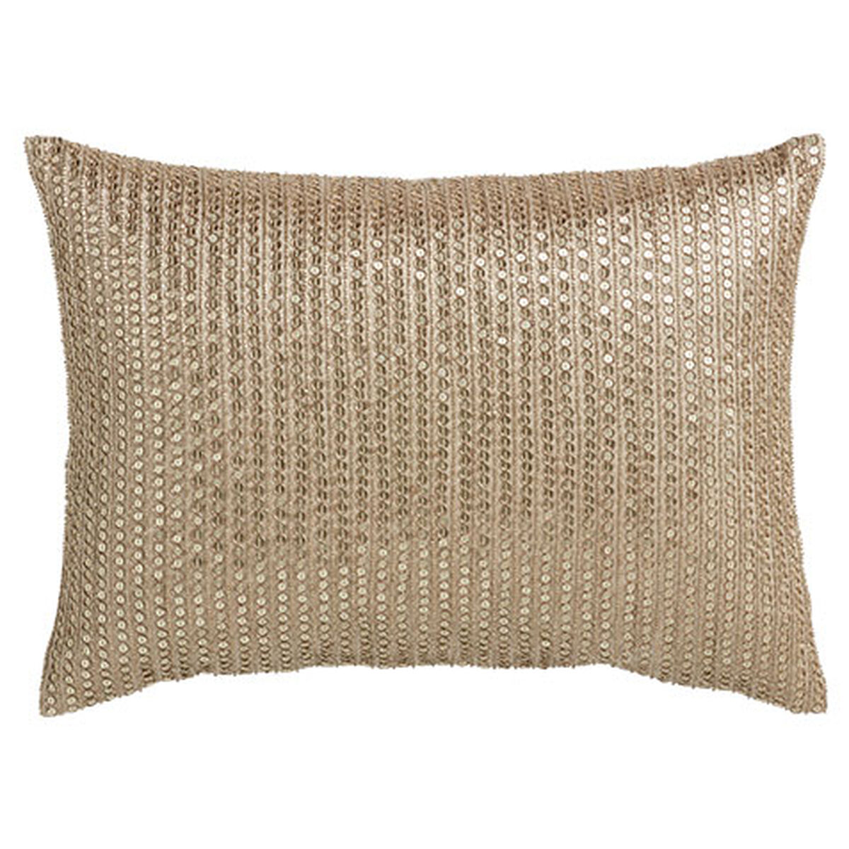 Sequined Pillow, Taupe
