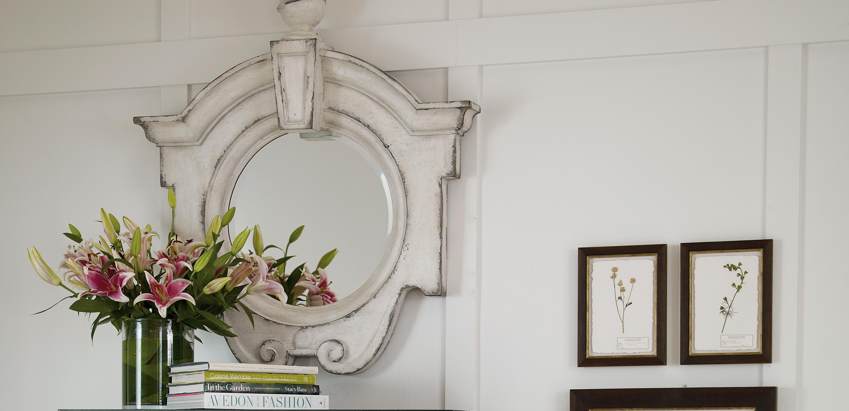 Antique White Gisele Mirror Mirrors Ethan Allen