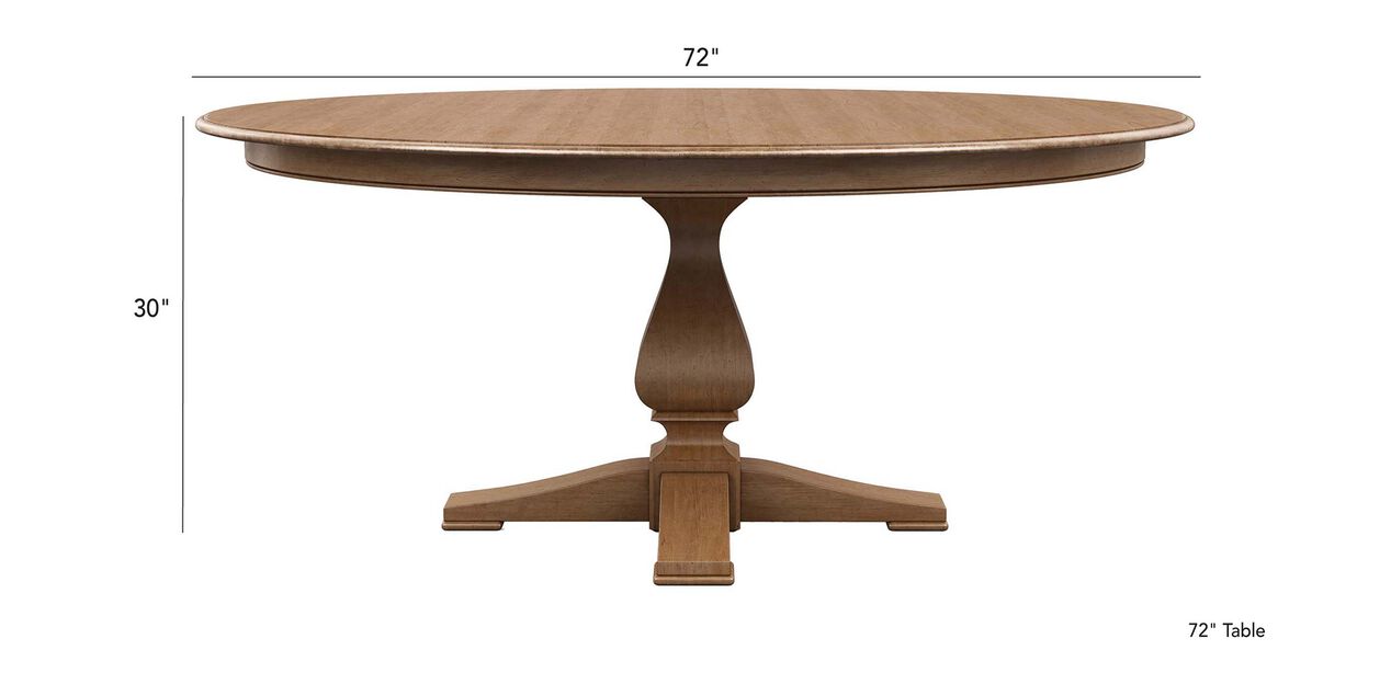 Cameron Round Dining Table, 72 Round Dining Room Sets