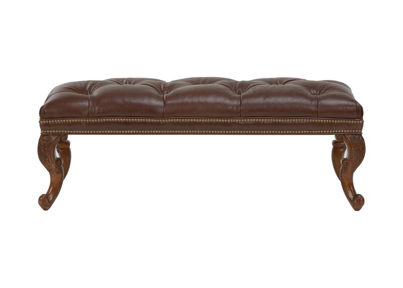 Landon Leather Benches Ottomans & Benches Ethan Allen