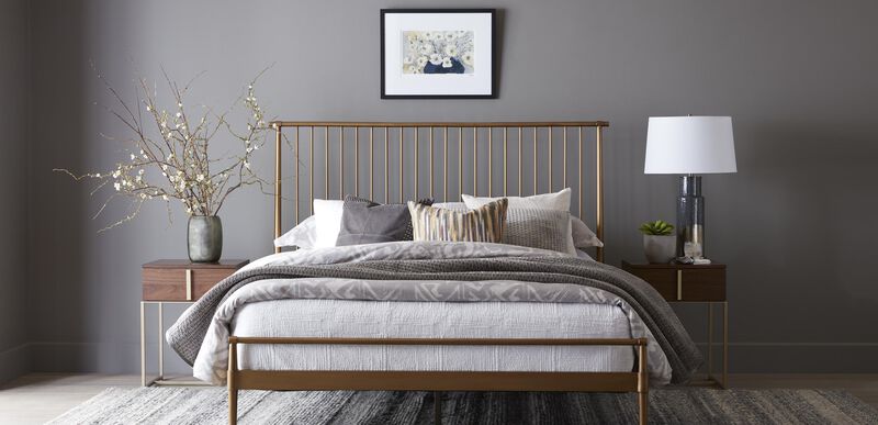 Emmett Metal Minimalist Bed Ethan Allen Beds Ethan Allen
