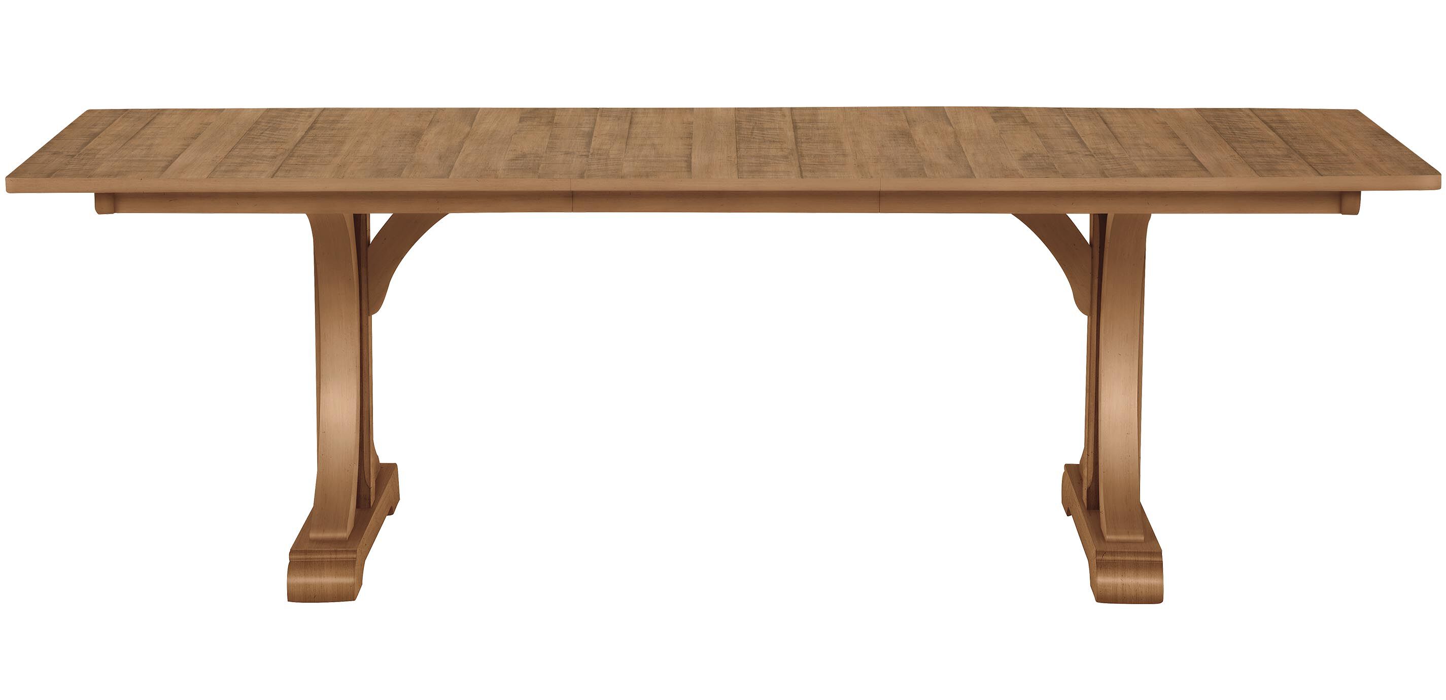 Corin Rough-Sawn Trestle Extension Dining Table