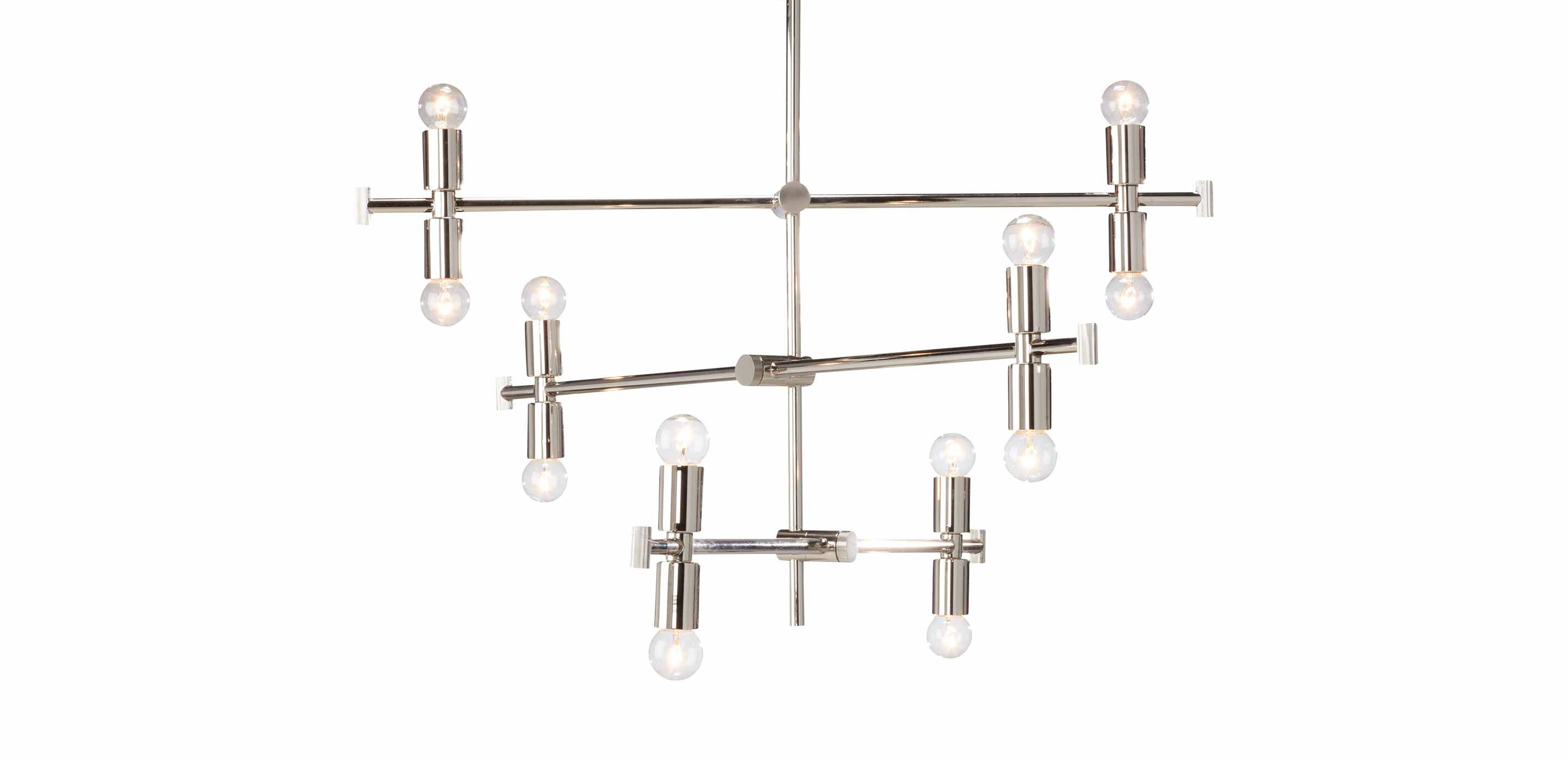 Cullen 12-Light Chandelier, Polished Nickel_2