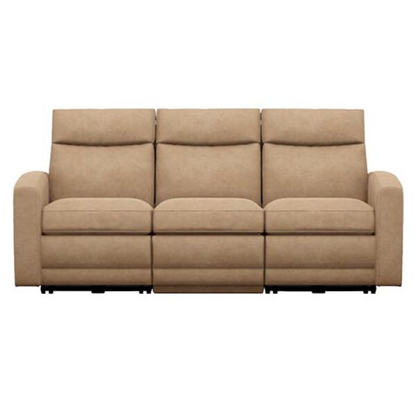 Conover Track-Arm Wall-Reclining Modular Leather Sofa