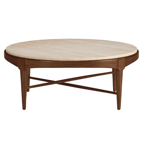 Draper Round Travertine Coffee Table image 238061