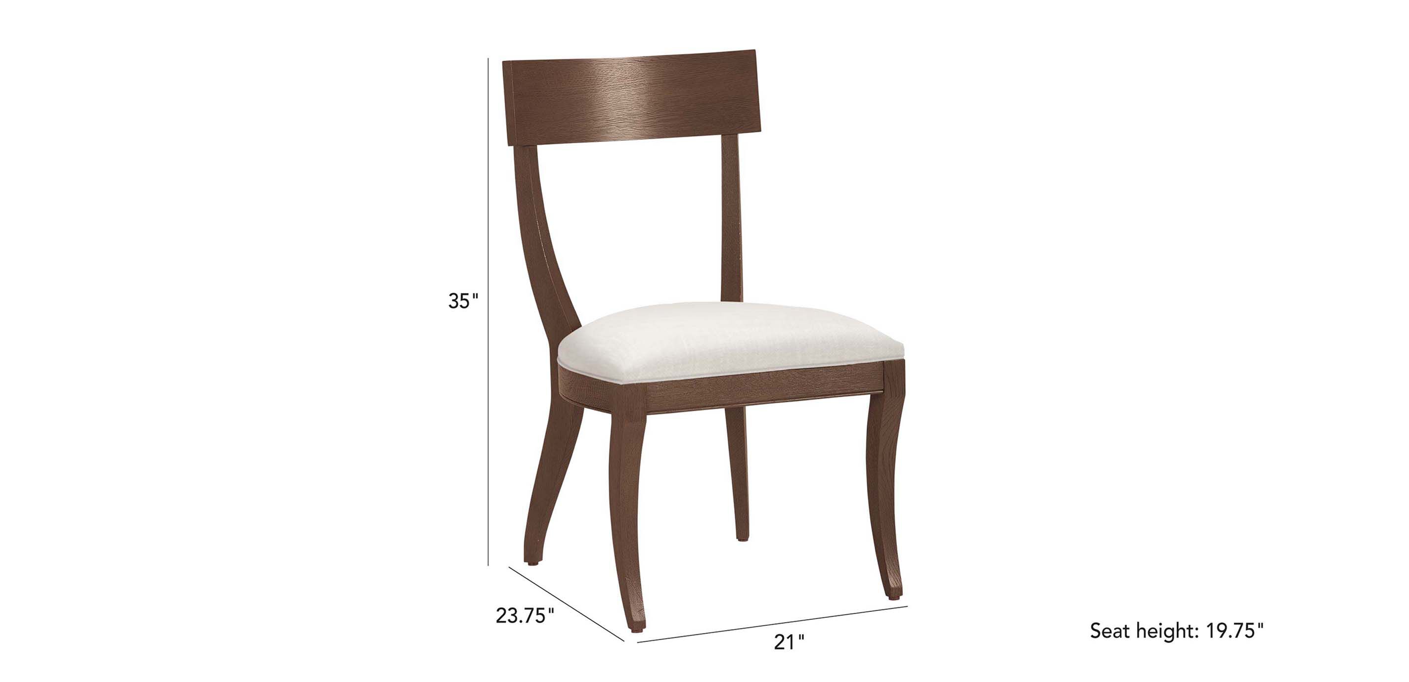 Klismos Oak Dining Side Chair_1