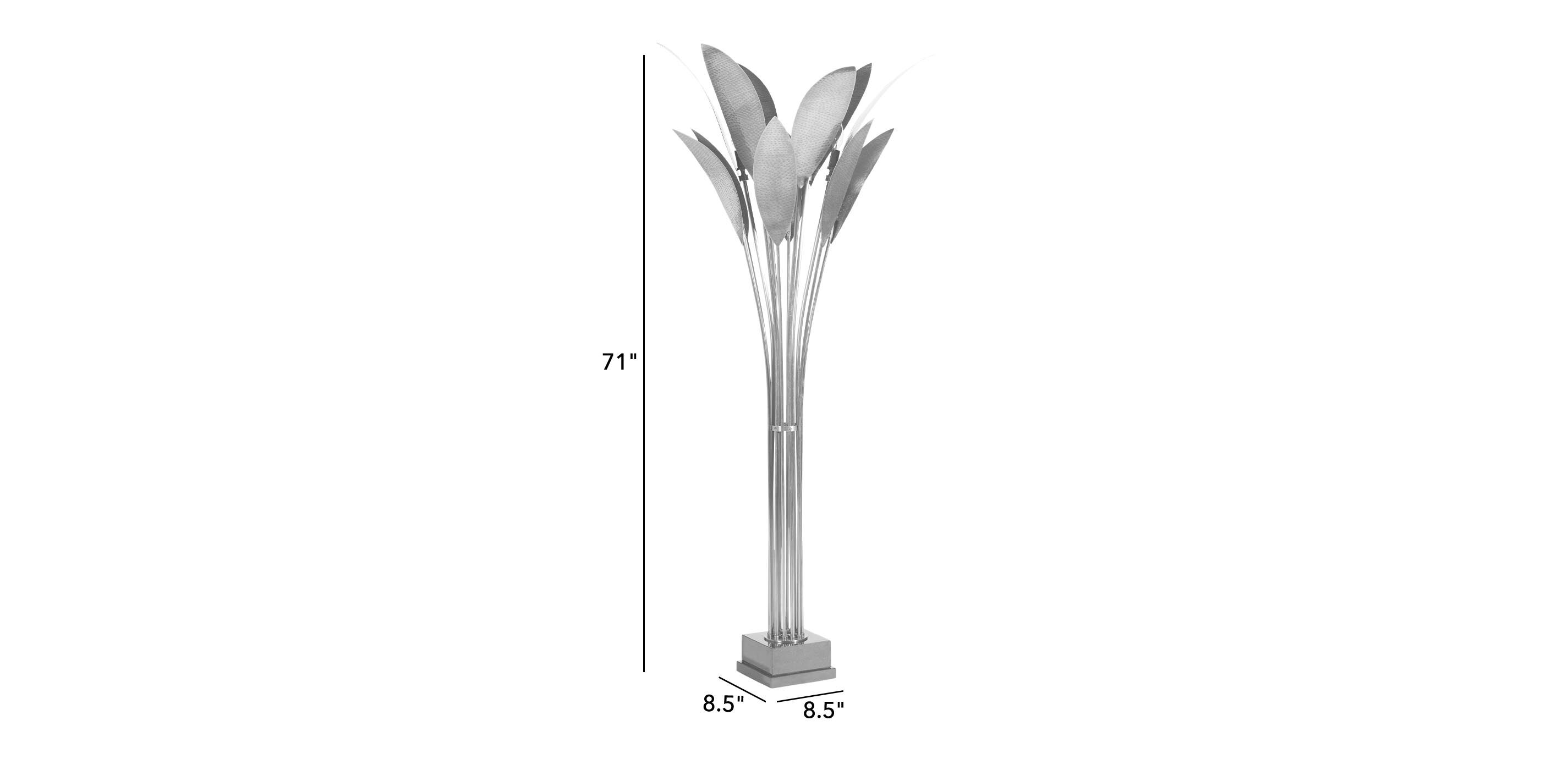 Palmetta Torchiere Floor Lamp Brass Palm Leaf Lamp Ethan Allen