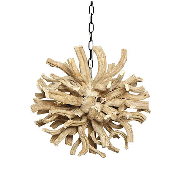Small Minetto Wood Chandelier