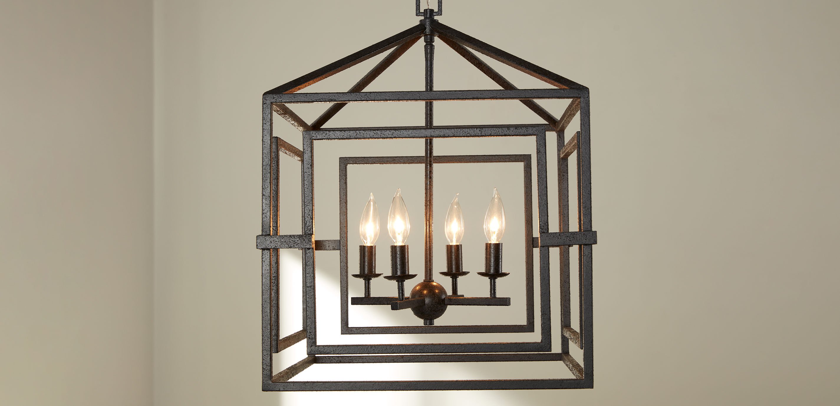 Killian Black Lantern Pendant Light_6