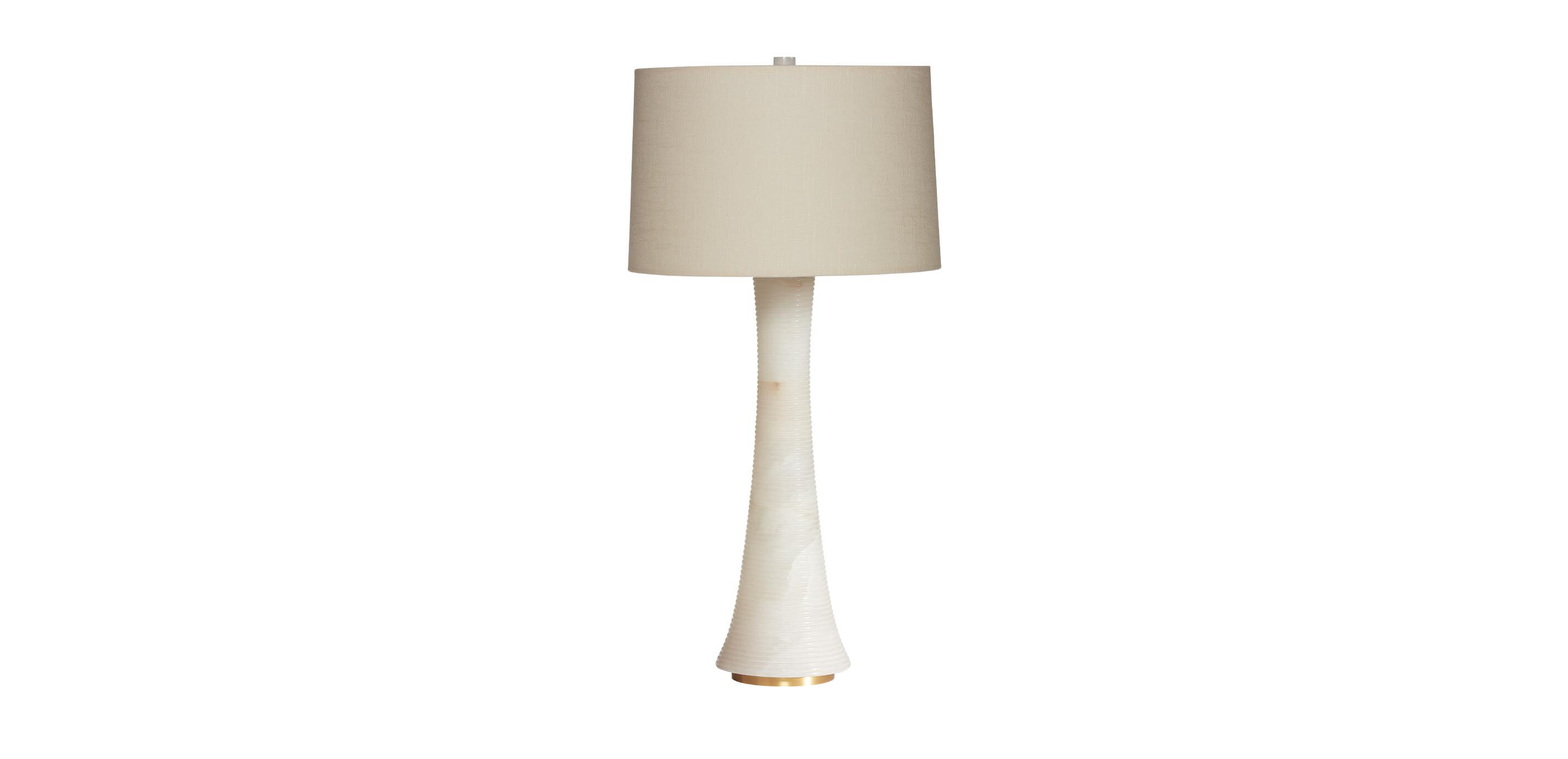 Ribbed Alabaster Table Lamp_2