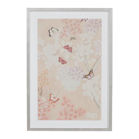 Triptych Pale Pink Chinoiserie image