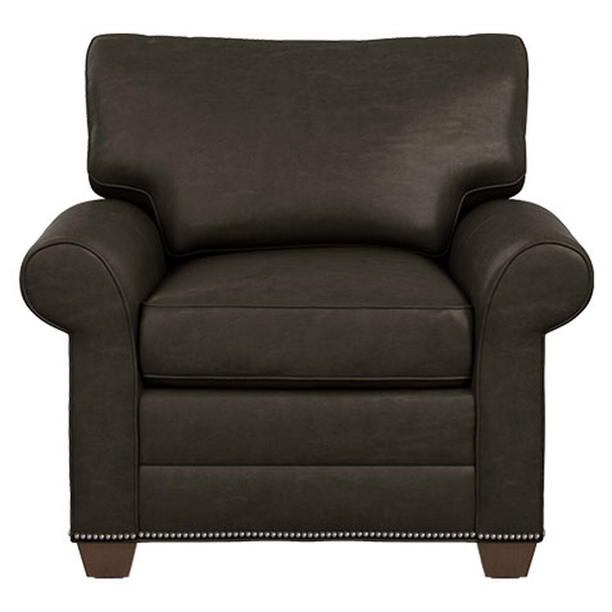 Bennett Roll-Arm Leather Chair