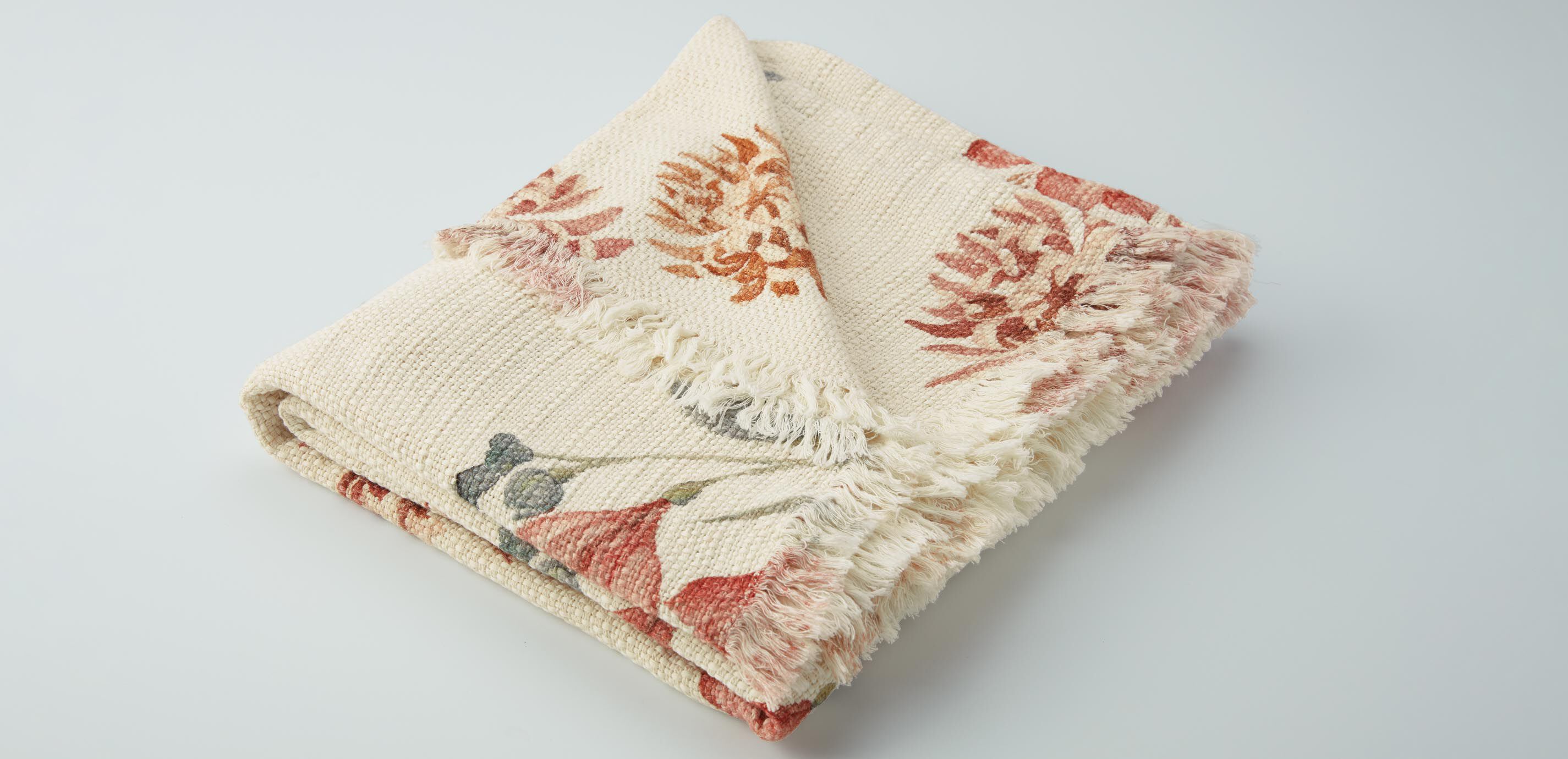 Autumn Garden Cotton Throw_1