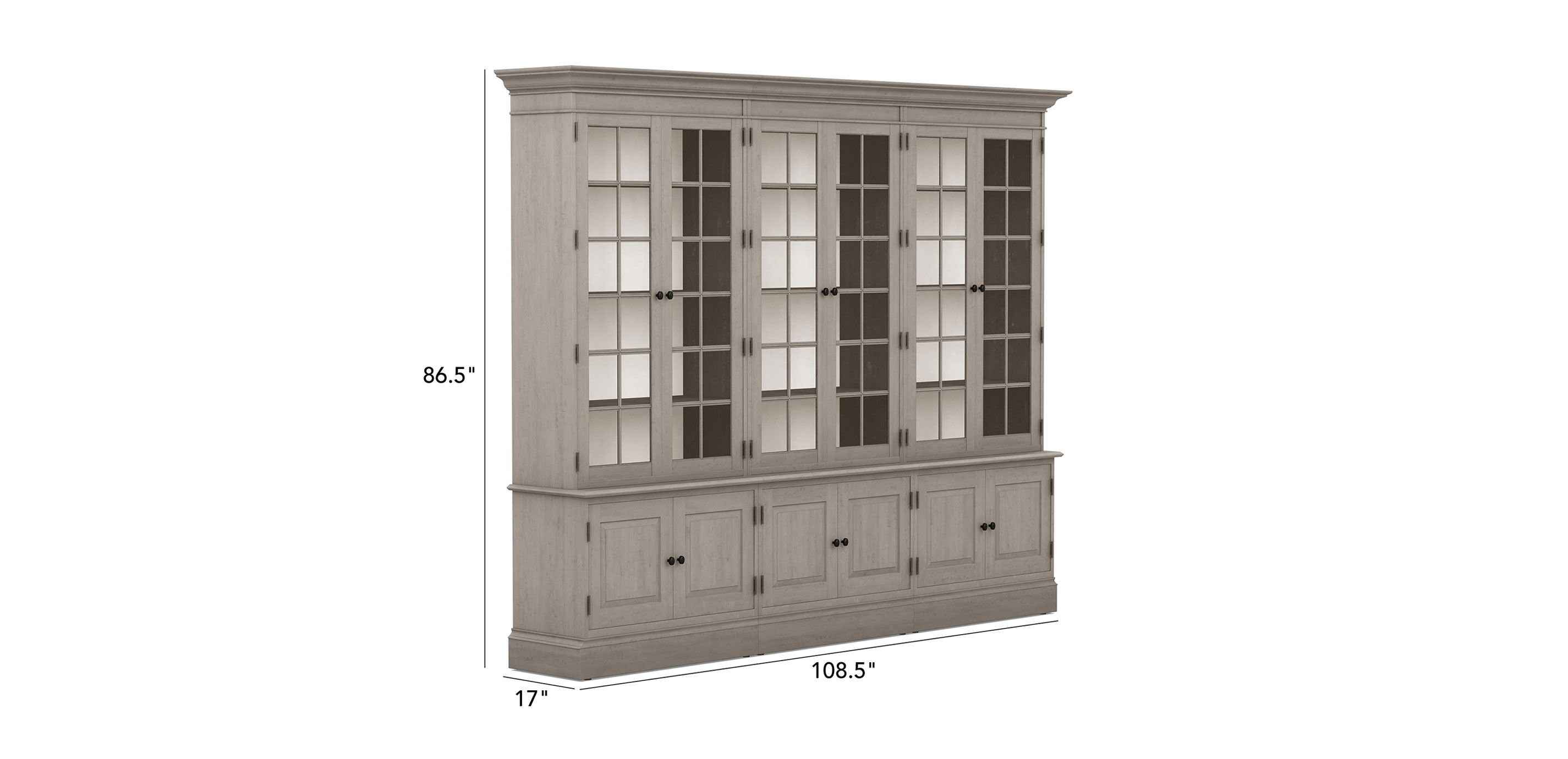 Villa Triple Library Bookcase
