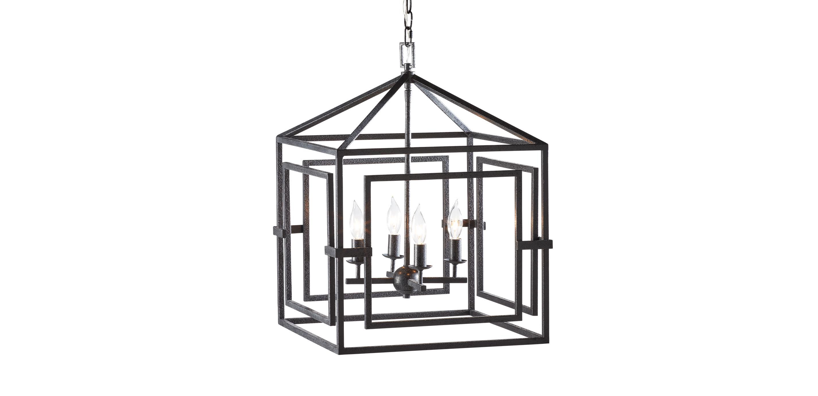 Killian Black Lantern Pendant Light_2