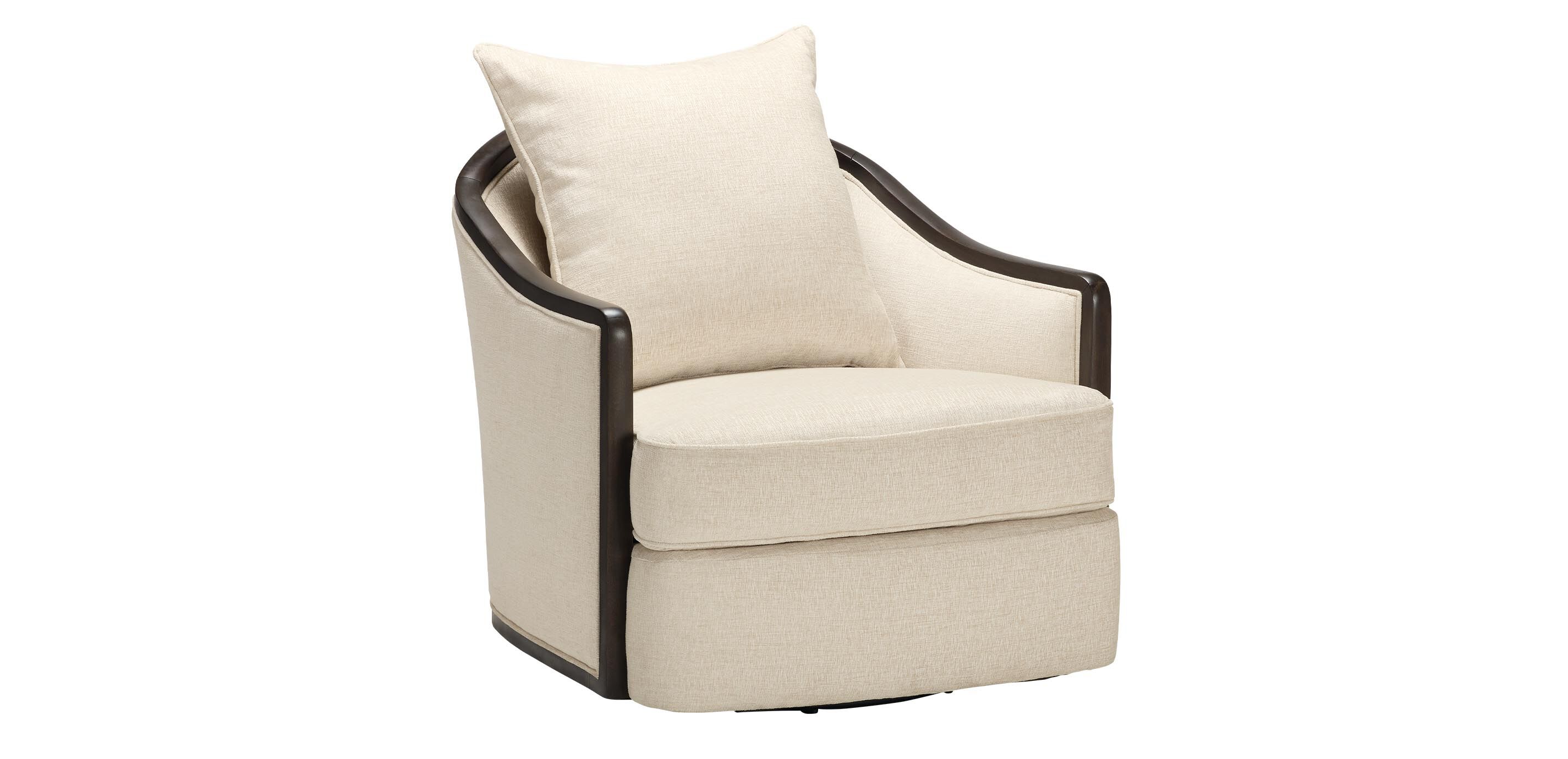 Maeva Wood Frame Swivel Chair_1