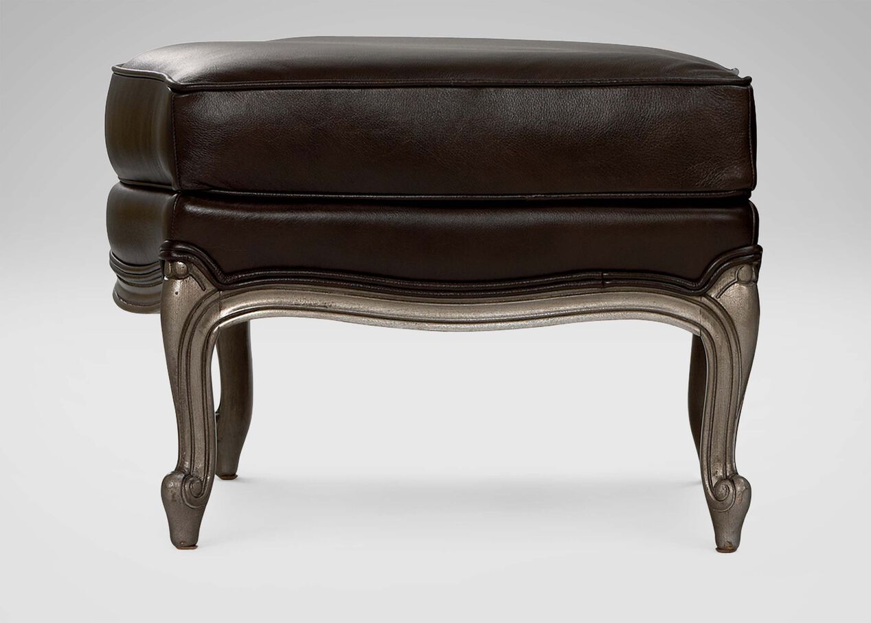 Versailles Leather Ottoman | Ottomans & Benches