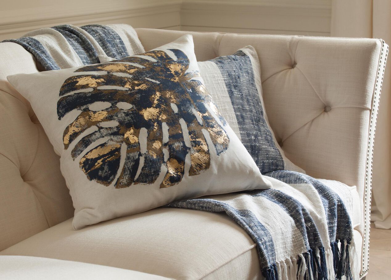 Gilded Leaf Pillow Pillows Ethan Allen