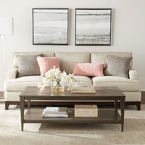 Arcata Modern Seats for Living Room Wood Base Sofa Ethan Allen