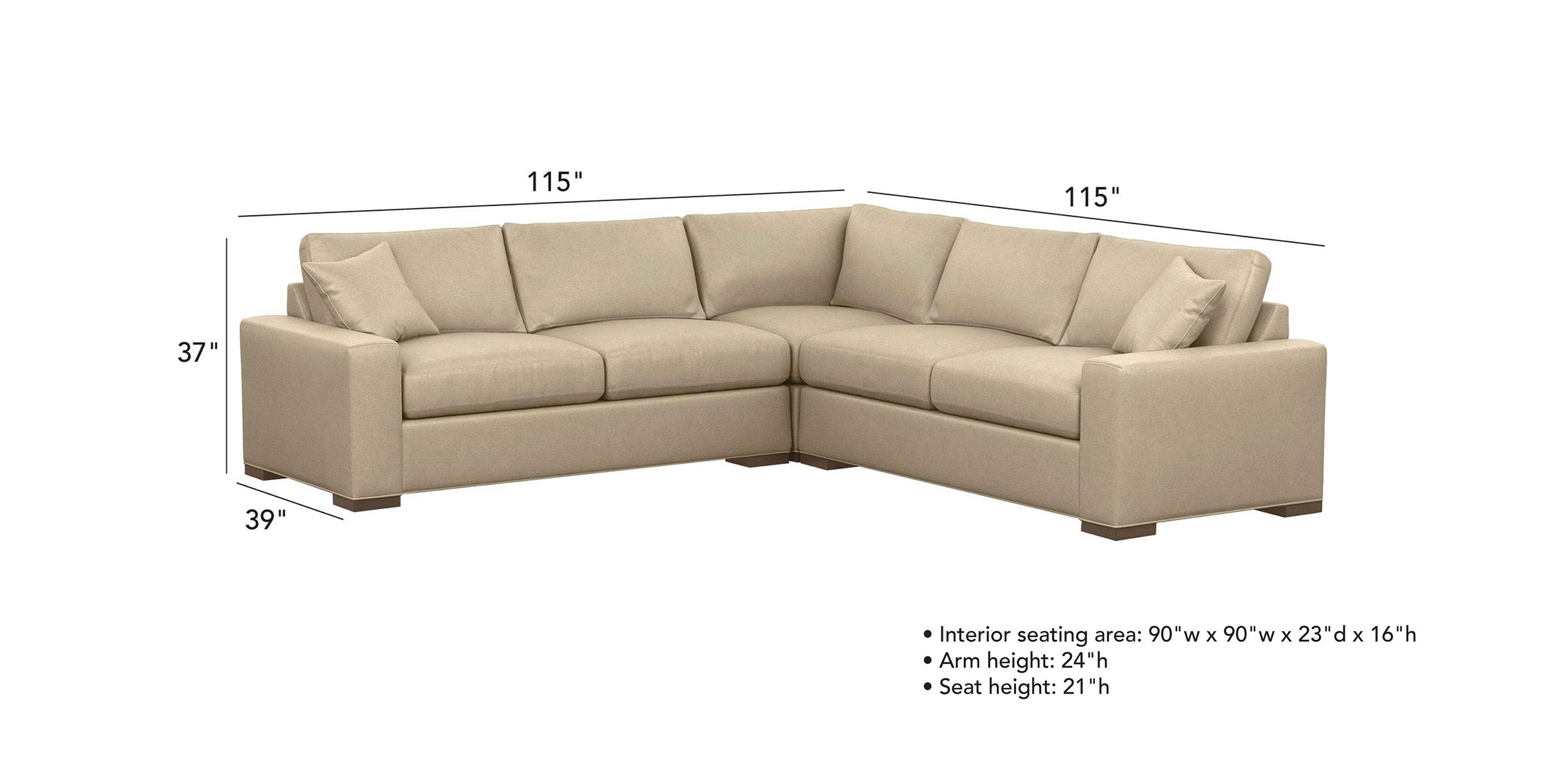Conway ThreePiece Sectional Ethan Allen