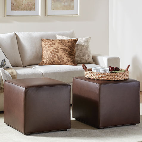 Dacian Leather Cube Ottoman Product Tile Hover Image 721000