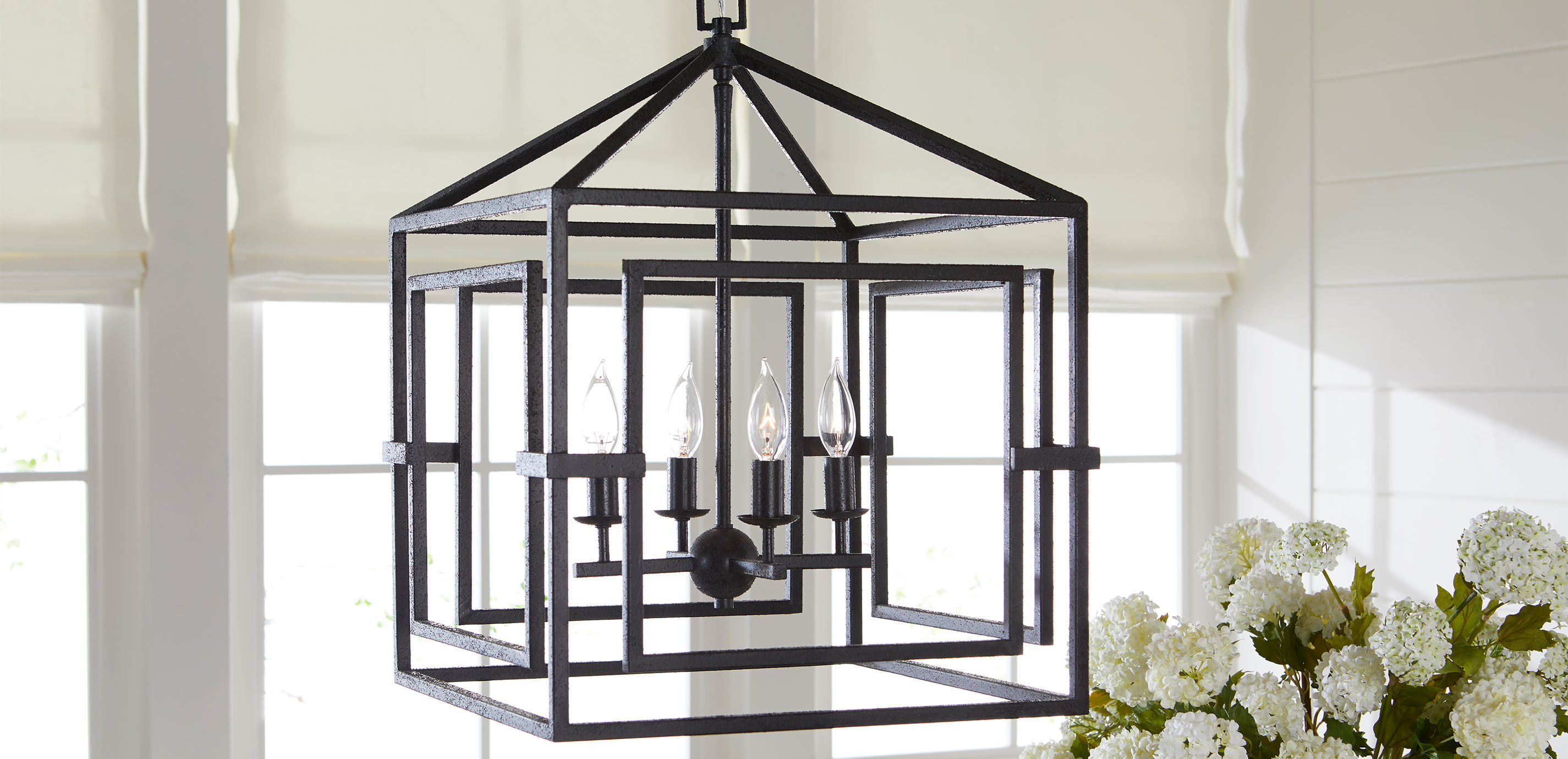 Killian Black Lantern Pendant Light_7