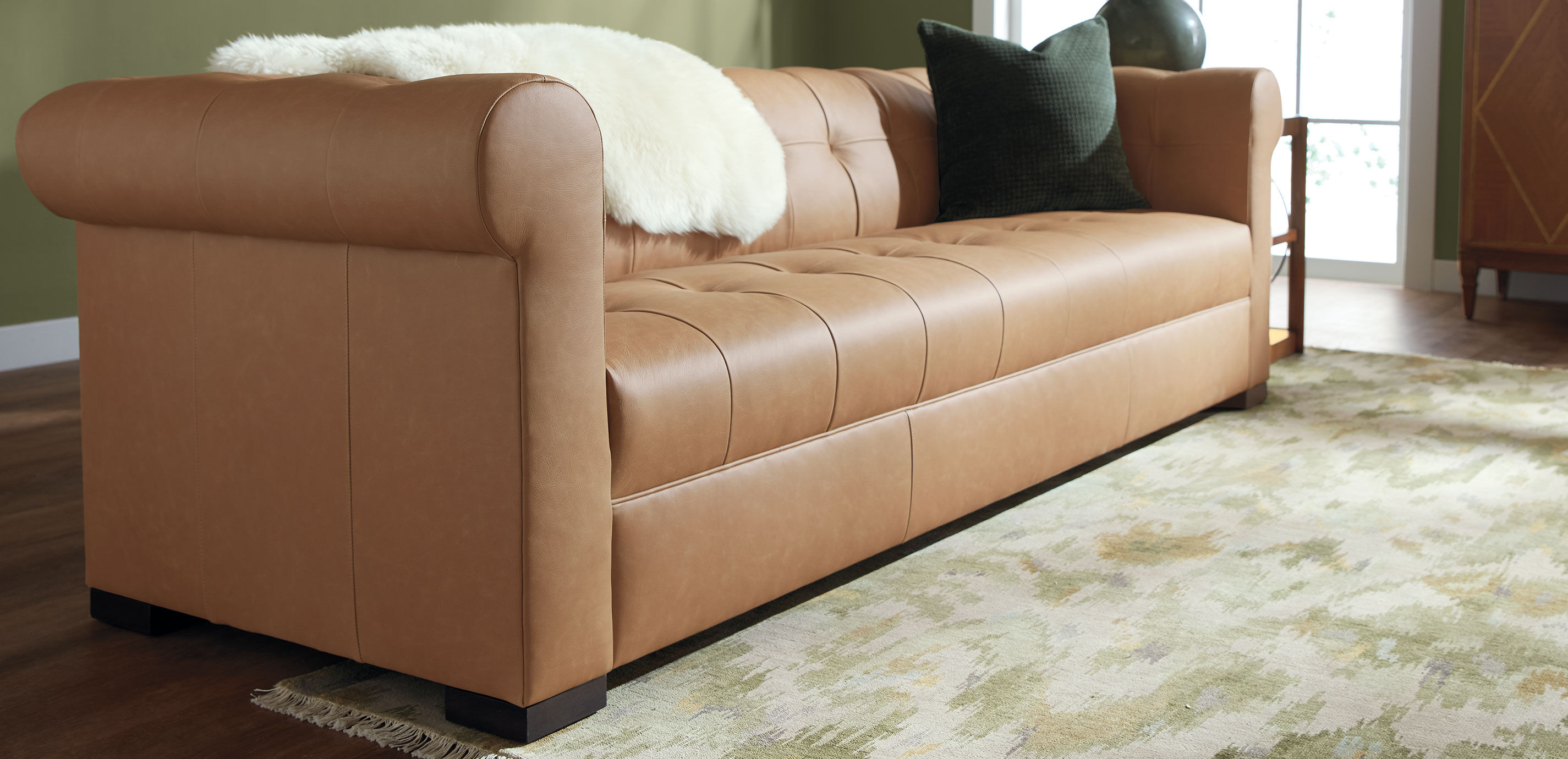 Rockwell Leather Sofa 