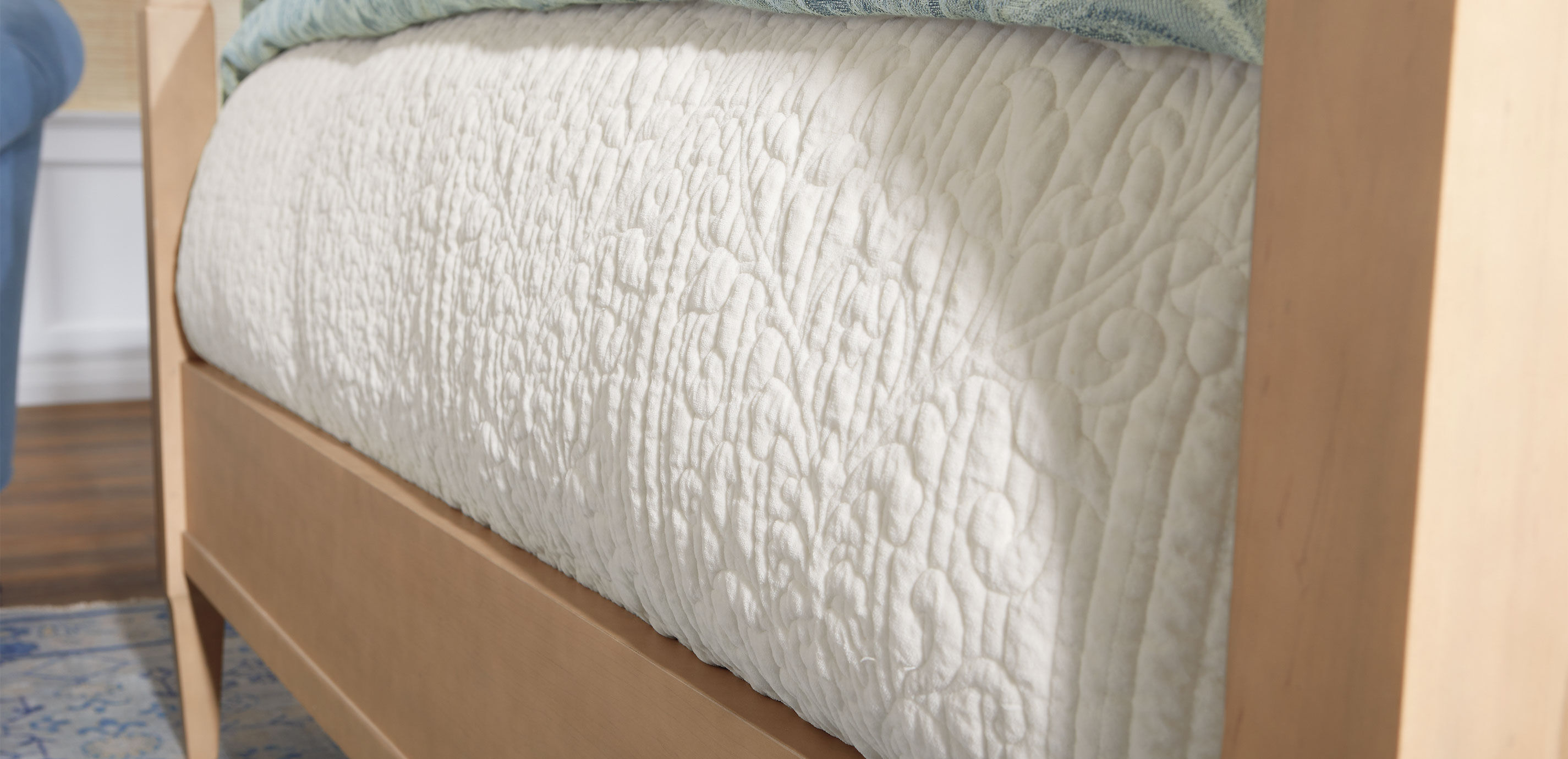 Garment-Dyed Velvet Quilted Coverlet and Shams Set, Ivory_5