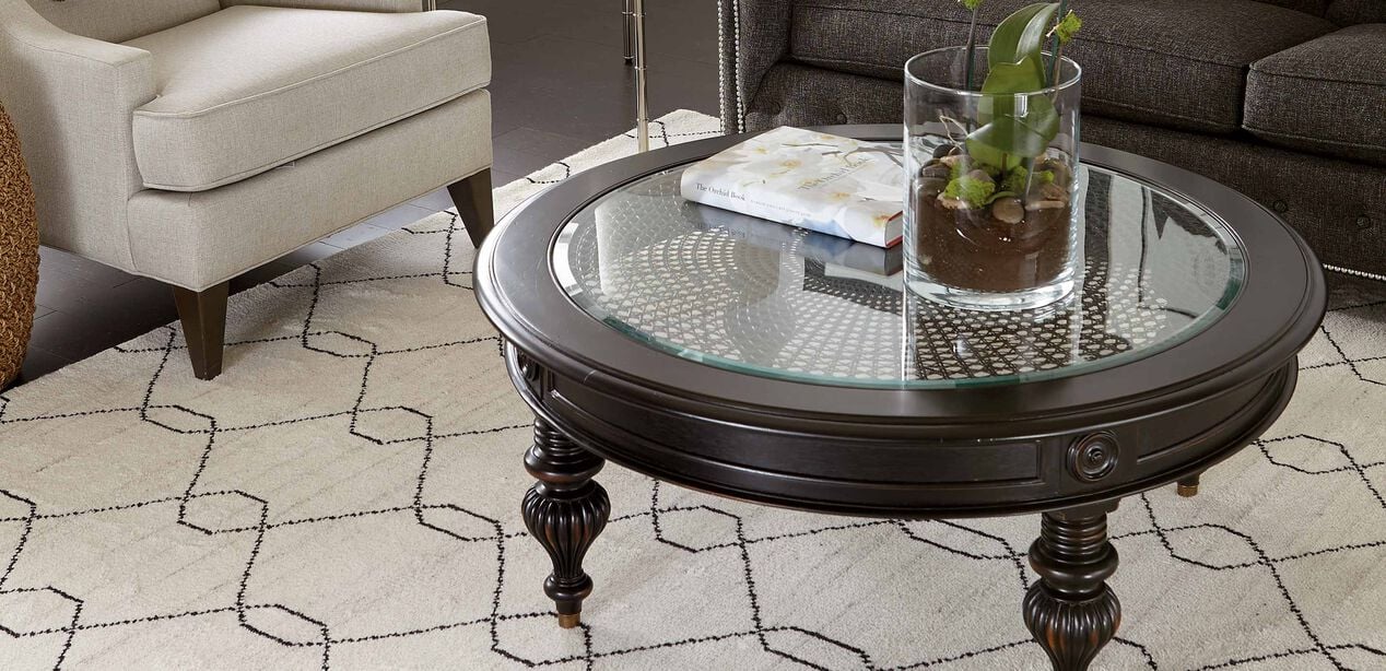 Maya Round Coffee Table Tables, Ethan Allen Maya Round Coffee Table