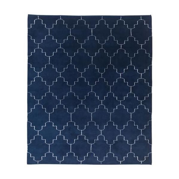 Tulu Tracery Rug, Blue/Natural