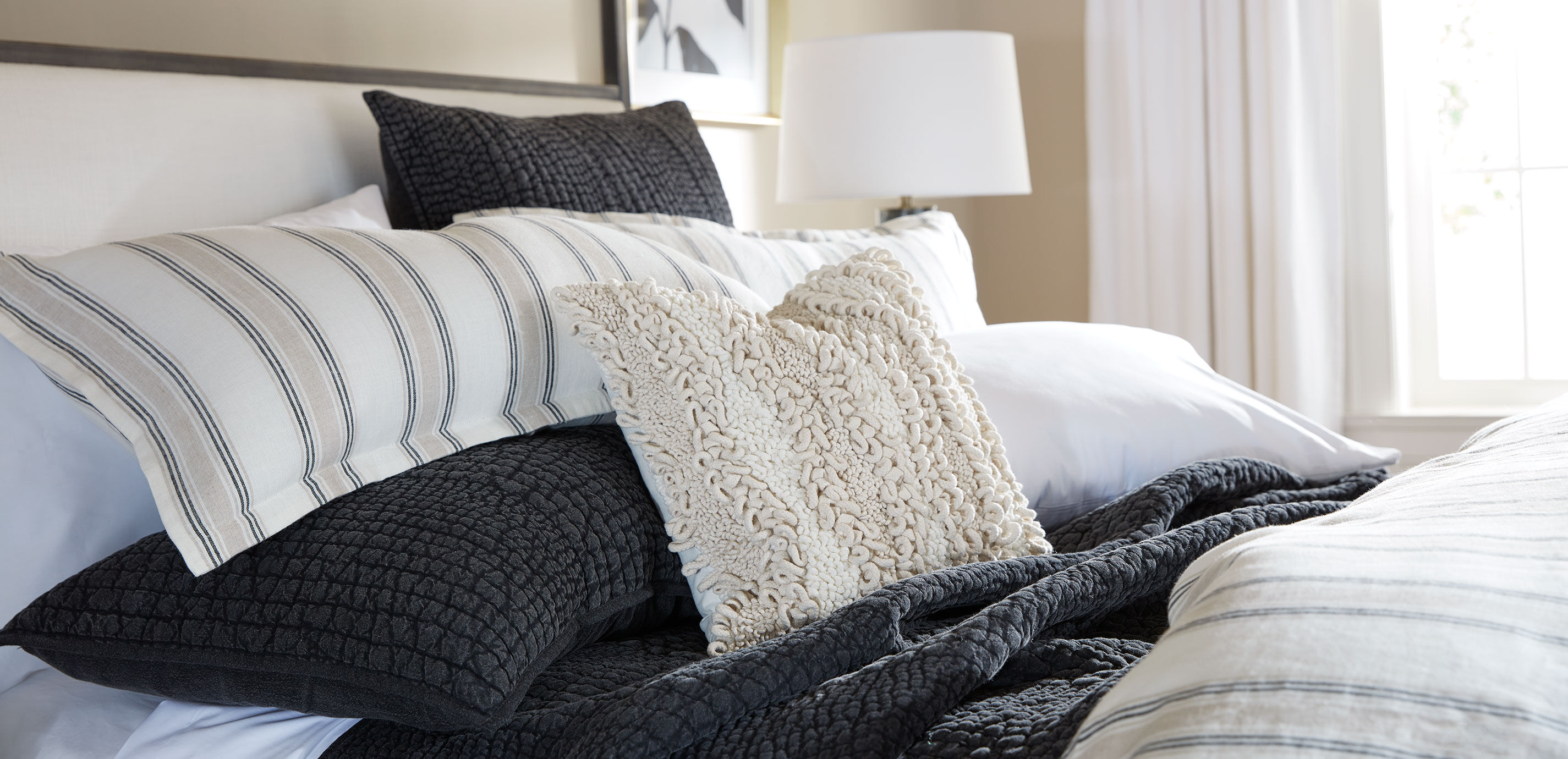 Garment-Dyed Quilted Sham with Pebble Stitch_5